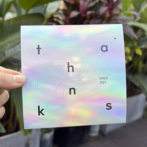 Carte de remerciement holographique pour client, mini carte de remerciement de luxe personnalisée pour les petites entreprises - Product Image 4