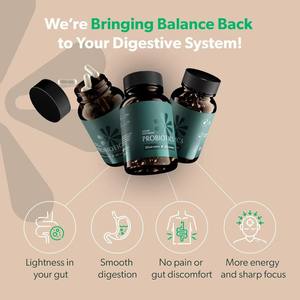 Suplementos Probióticos de Marca Privada para la Salud Intestinal, 50 Mil Millones de UFC, Cápsulas Probióticas con Fibra Dietética para el Apoyo Digestivo e Intestinal - Product Image 4
