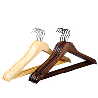 Ensemble de supports en bois pour vestes et vêtements, personnalisation avec Logo à impression personnalisée, bon marché, cintres