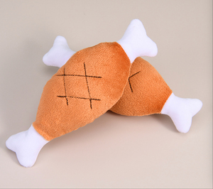 Nouveautés Jouets Sonores pour Animaux de Compagnie : Poulet en Peluche et Carotte Mignonne pour Chiens et Chats - Product Image 6