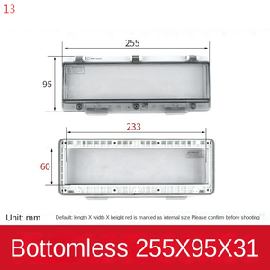 13 Air switch button transparent <b>cover</b>, IP67 transparent ABS PC protective <b>window</b> <b>cover</b>, suitable for distribution box, 2-18 Way - Product Image 1