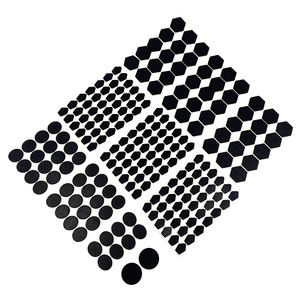 Großhandel schwarz retikulierte rutsch feste Silikon Tisch Stuhl Fuß matte stoß feste Matte Dichtung - Product Image 1