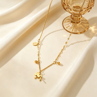 Nouveau Collier en Acier Inoxydable avec Pendentif Pièce de Monnaie Cheval Style National Chinois pour Femme, Bijou de Clavicule Porte-Bonheur et Prospérité, Polyvalent