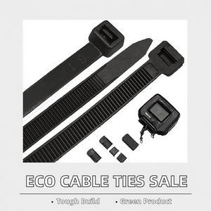 Bridas de nailon ecológicas de venta directa de fábrica, duraderas, autoblocantes, marca RCR, 3*100mm, negro natural, precio económico - Product Image 3