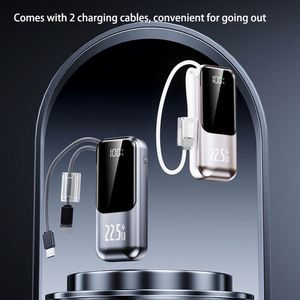 Mini Banco de Energía Portátil de 10000 mAh, PD22.5W, Pantalla LCD, Carga Rápida, Características para Uso en Exteriores, Cargador de Emergencia de Bolsillo, Soporte para Teléfono - Product Image 3