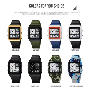 Nouvelle montre sport numérique pour homme, étanche 5ATM, alarme, multifonctionnelle, bracelet en PU, montre sport personnalisée étanche 2347 - Product Image 6