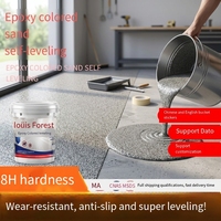 Peinture liquide autolissante époxy pour sols, imitation marbre, revêtement de sol en béton, imperméable, résistant à l'usure, application au rouleau
