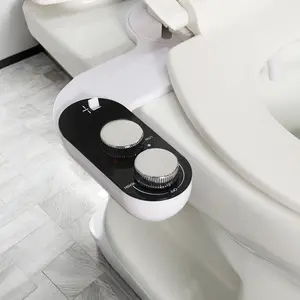 2 Funktionen ABS Kunststoff Warmwasser-Bidet-Sprühdüse selbstreinigend nicht elektrisches kaltes und heißes Wasser Bidet-Toilettenaufbau