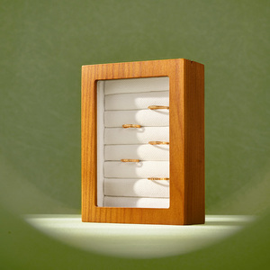 Estuche de Joyería de Madera FANXI, Ideal para Regalo, Organizador de Joyas Portátil para Viajes - Product Image 5
