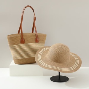 <b>Large</b> Capacity Hand-Woven Single Shoulder Vintage Style <b>Beach</b> <b>Bag</b> Zipper Nylon PU Fashionable Chains 2025 Lady Holiday Tote <b>Bag</b> - Product Image 2