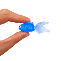 Pettop Poisson Rouge Artificiel en TPR – Poisson Décoratif en Caoutchouc Souple pour Aquarium et Jouet de Pêche pour Enfants