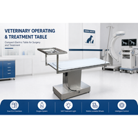 Table d'opération vétérinaire VetsEcare C-arm avec plateau en acrylique pour usage chirurgical des animaux de compagnie – Équipement vétérinaire