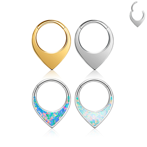 Pendientes de Aro <span class=keywords><strong>para</strong></span> <span class=keywords><strong>la</strong></span> <span class=keywords><strong>Nariz</strong></span> con Forma de Corazón en Acero Inoxidable 316, Plateados con Acabado Brillante, Diseño Sin Costuras <span class=keywords><strong>para</strong></span> Piercings Nasales, Joyería Corporal - Product Image 2