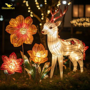 โคมไฟผ้าไหมกันน้ำทรงเสือสำหรับใส่ในฤดูใบไม้ร่วงงานตามสั่ง - Product Image 3