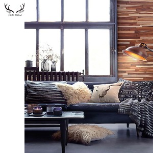 Mur intérieur lambris <span class=keywords><strong>bois</strong></span> 3d papier peint panneau <span class=keywords><strong>mural</strong></span> décoratif - Product Image 2