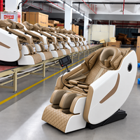 Fauteuil de massage intelligent avec rail SL, zéro gravité, commande vocale, compression d'air, étirement thaïlandais, rouleaux pour les pieds
