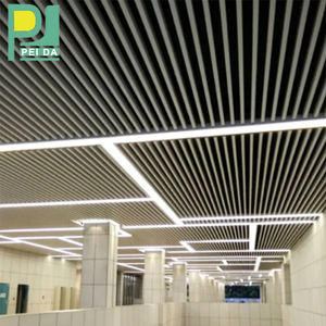 De alta calidad de acabado de <span class=keywords><strong>madera</strong></span> de moda de aluminio extruido rayo deflector falsos paneles de <span class=keywords><strong>techo</strong></span> sistema - Product Image 2