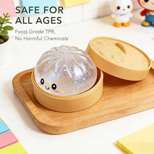 CZFIT Cross-border Decompression Expression Buns Squeeze Soft Hand-squeezed Toy Venting Small Steamed Bun Slow Rebound Children. - Product Image 1