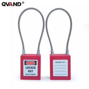 Candado de Seguridad Industrial de Nylon PA de 6 mm con Certificación ROHS, Candado de Cable con Doble Llave para Bloqueo y Etiquetado - Product Image 2