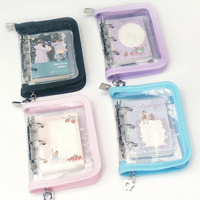 Cahier de notes en PVC, portable, avec fermeture éclair transparente, de haute qualité, pour étudiant, Mini ordinateur à 3 trous et feuilles mobiles, rechargeable, A7, nouveauté 2021