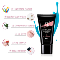HS Professional DIY Nail Supplies 15ML Poly Building Gel Nail Polish Soak-off UV Jelly Color Extension Acrylic Gel Nails