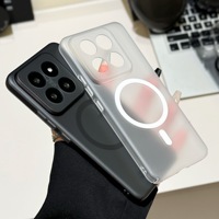 Étui magnétique transparent ultra fin en PC pour Xiaomi Redmi Note 17 16 15 14 13 12 11 10S Pro Ultra K80 K70 K60 K50 S Housse fine