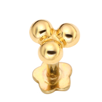 Piercing Stories 14K Or Massif Grande Abeille En Forme De Fleur De Base Fileté Labret Anneau Helix Piercing Boucles D'oreilles Piercing Bijoux