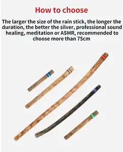 Bastoncini per la pioggia in legno bastoncini per la pioggia strumento curativo per onde del cile