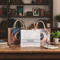 Sac fourre-tout en toile de jute imperméable avec fermeture à bouton, poignée en coton, logo personnalisé pour la plage, le shopping, promotionnel