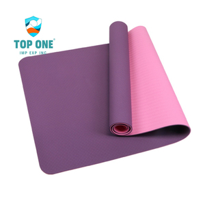 TopOne fabricant logo personnalisé imprimé 6mm d'épaisseur antidérapant organique écologique voyage Pilates Fitness exercice TPE tapis de Yoga - Product Image 2