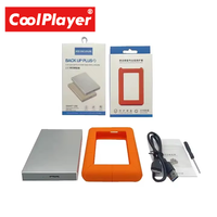 Custodia Antiurto per Disco Rigido Esterno da 2,5 Pollici con Copertura in Silicone, Custodia Protettiva in Alluminio USB 3.0, Garanzia di Un Anno