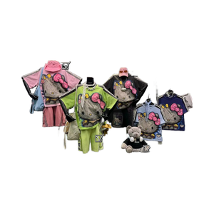 Versatile Loose Neck Top 100% Cotton for <strong>Hello</strong> <strong>Kitty</strong> <strong>T</strong>-<strong>Shirt</strong> European Goods Casual Summer Style T0117 - Product Image 4