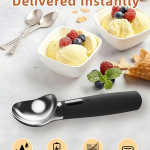 Automatic Electric Ice Cream Scooper <b>USB</b> Rechargeable <b>Heat</b> Electric Ice Cream Scoop <b>Heated</b> Ice Cream Scoop - Product Image 4