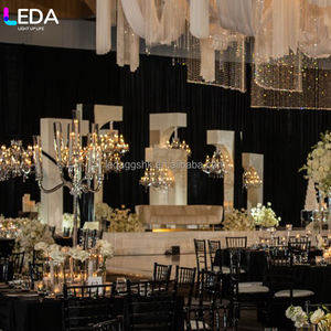 LEDA New Design Wedding Stage Props White Acrylic <b>Backdrop</b> <b>Stand</b> for Indoor Wedding Arch Decoration - Product Image 3