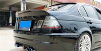 Aileron arrière pour BMW E46 1996-2006 Série 3, style M4, non peint, sans apprêt, couleur non peinte