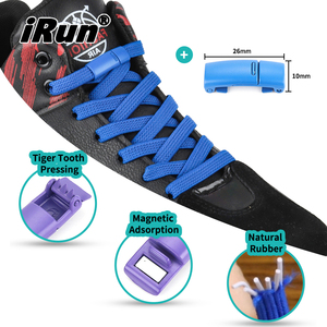 IRun élastique paresseux boucle en métal <span class=keywords><strong>lacets</strong></span> de chaussures boucle magnétique sans cravate <span class=keywords><strong>lacets</strong></span> de chaussures <span class=keywords><strong>baskets</strong></span> <span class=keywords><strong>lacets</strong></span> extensibles magnétiques - Product Image 2