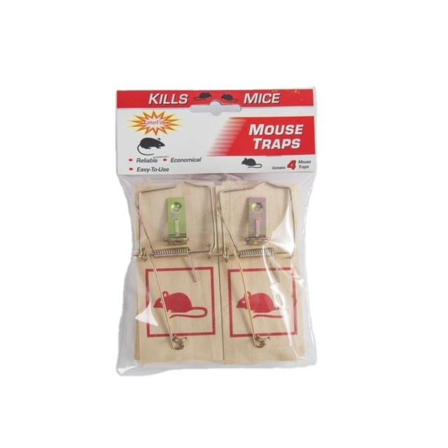 Classical Wooden Mouse Trap Small Garden Mice Catcher Sensitive Rodent Killer