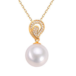 Collar con Colgante de Perla de Agua Dulce Edison de 11-12 mm, Plata de Ley 925 Clásica con Ligeras Imperfecciones, Moderno y Apto para Cadenas de Madre - Product Image 5