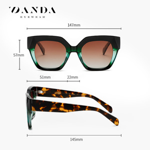 แว่นกันแดดทรงสี่เหลี่ยม Danda Eyewear รุ่น C1 C2 C3 C4 C5 แฟชั่น ป้องกันรังสียูวี 380 สำหรับทุกเพศ - Product Image 2