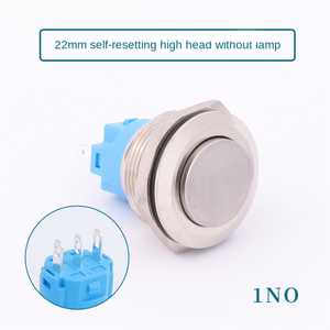 22MM Stainless Steel Button High Head 1NO Ring Illuminated IP65 Home Appliance Use - Product Image 5
