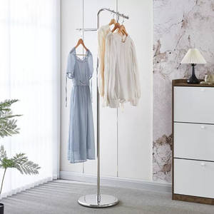 Expositor de Ropa Metálico de Lujo con Logotipo Personalizado, Expositor de Ropa de Acero Inoxidable Dorado para <span class=keywords><strong>Boutique</strong></span> - Product Image 6