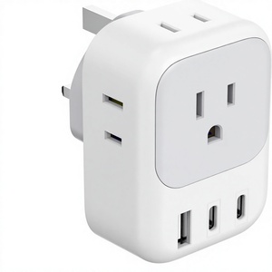 Adaptateur de voyage universel USB-C <span class=keywords><strong>TESSAN</strong></span> 2 ports USB-C et 2 ports USB-A 4 prises AC 12W 100-240V Convertisseur pour les voyages d'affaires - Product Image 2