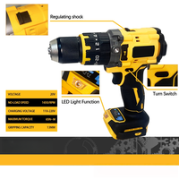 Moteur sans balais à batterie lithium-ion sans fil, double vitesse, poignée pistolet, couple réglable, connexion rapide 10 mm, usage domestique OEM