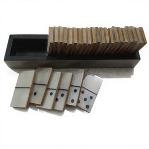 Jeu de dominos double six en bois et résine, fait main, de haute qualité, moderne, pour enfants et adultes - Product Image 5