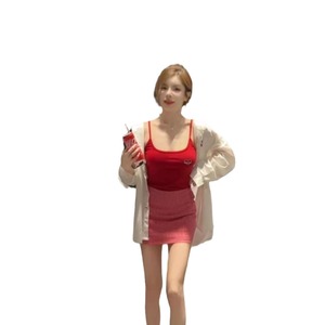 Modelli più venduti di top estivo da donna in tessuto Bdbh Ice Silk con ricami, stile americano, versatile, con strass a forma di cuore, sexy e slim fit. - Product Image 6