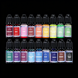 สีผสมเทียน 18 สี ขนาด 10 มล. สำหรับเทียนไขถั่วเหลือง สีผสมสบู่ คุณภาพสูง ปลอดสารพิษ หลายสี สำหรับแม่พิมพ์ซิลิโคนเหลว - Product Image 1