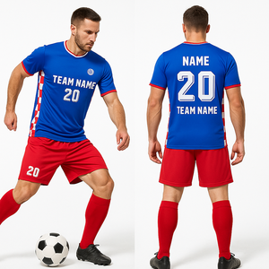 Gratis sample op maat gemaakte snel drogende digitale print retro voetbaltenue uniforme de futebol kit voor heren OEM service Mexico teamnaam - Product Image 2