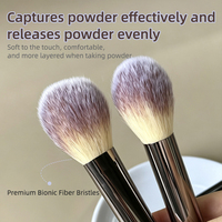 Ensemble de 12 pinceaux de maquillage en fibres synthétiques, manches en plastique, poils doux, poudre, fard à paupières, anticernes