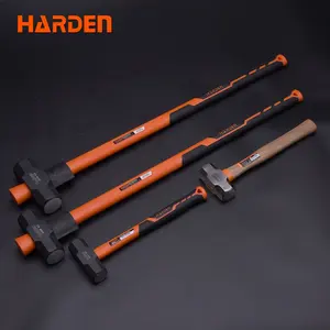 HARDEN Hand Striking Tool 6lb-16lb 3000G-8000G Sledge Hammer With Fiberglass Handle