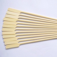 Brochettes en bambou Teppo biodégradables et écologiques avec long manche pour une cuisson au charbon de bois sécurisée, barbecue en plein air, camping